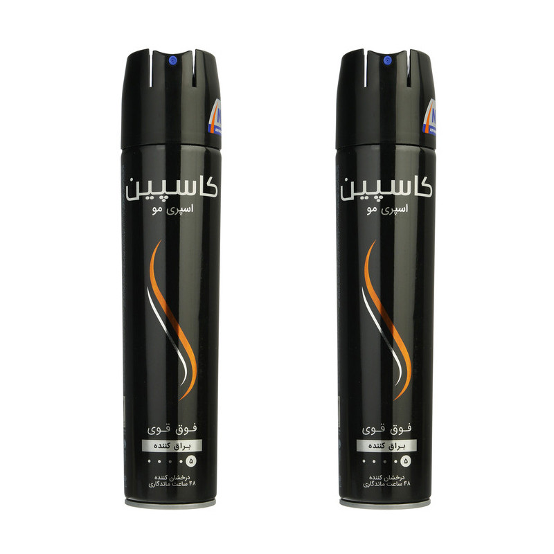 اسپری مو کاسپین مدل mega hold حجم 250 میلی لیتر مجموعه 2 عددی