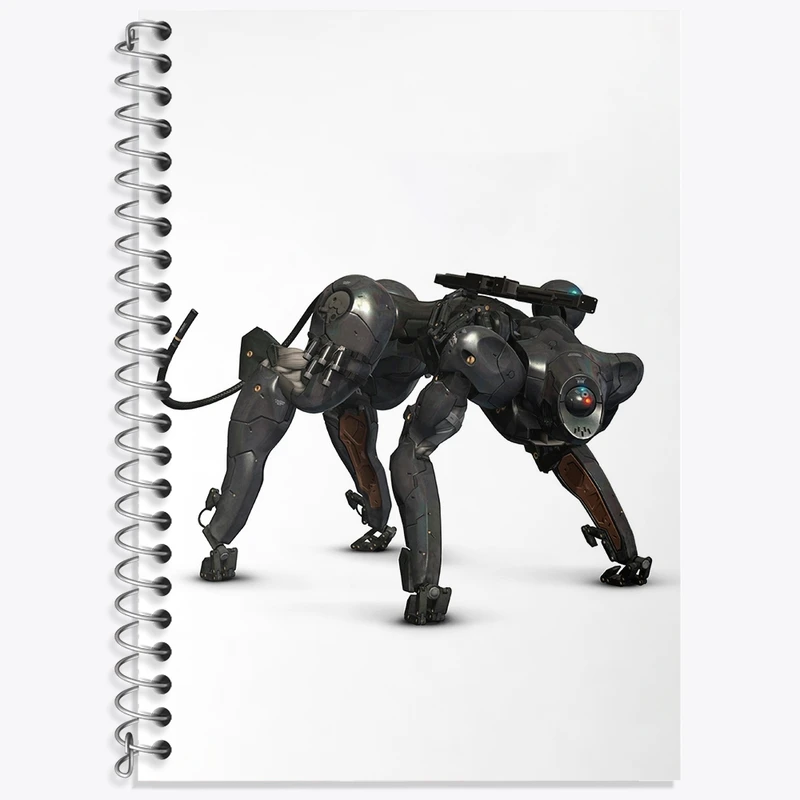 دفتر زبان 50 برگ خندالو مدل سه خط طرح بازی متال گیر (Metal Gear) کد 33166