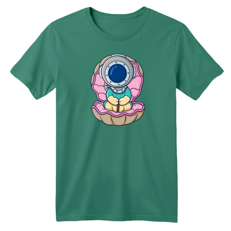 تی شرت آستین کوتاه بچگانه مدل آدم فضایی کد 04