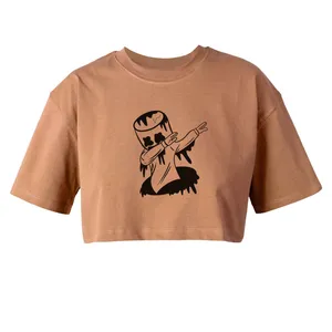 کراپ‌تاپ آستین کوتاه زنانه مدل MARSHMELLOW کد L334 K