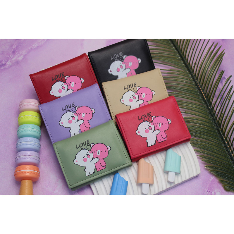 کیف پول زنانه مدل خرس عاشق کد KZD-0112