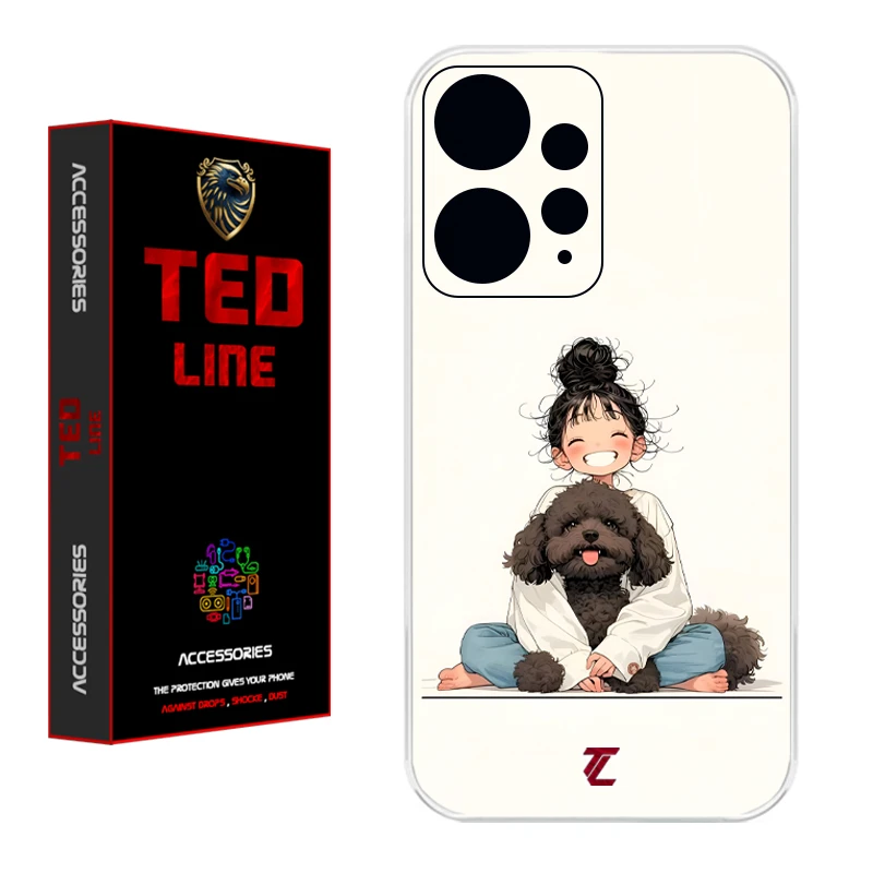 کاور تدلاین طرح سگ کد 1199 مناسب برای گوشی موبایل شیائومی Redmi Note 12 4G