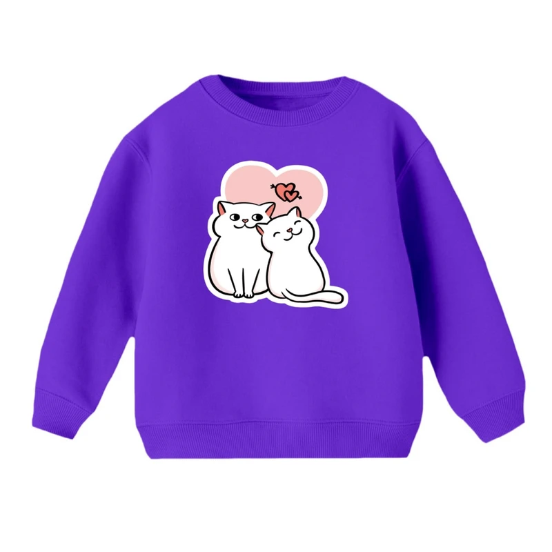 سویشرت بچگانه مدل گربه فانتزی کد 07