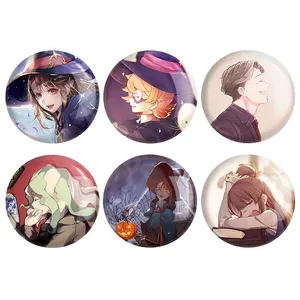 مگنت خندالو طرح انیمه جادوگران کوچک Little Witch Academia کد 1407B مجموعه 6 عددی