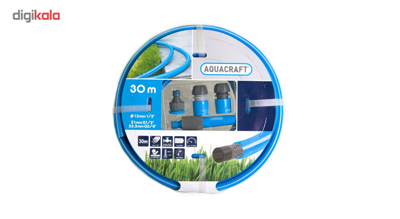 شلنگ 1/2 اینچ آکواکرفت مدل 850060 طرح 2 به همراه لوازم جانبی