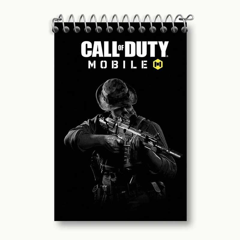 دفتر یادداشت 50 برگ خندالو مدل کال اف دیوتی (Call of duty) کد F298