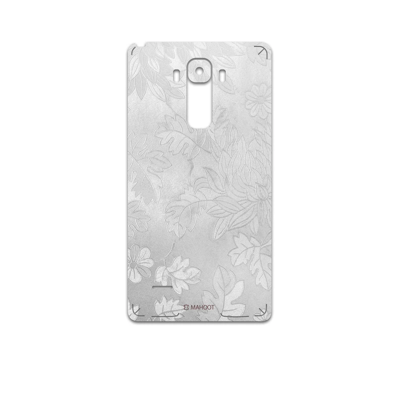 برچسب پوششی ماهوت مدل Silver-Wildflower مناسب برای گوشی موبایل ال جی G4 Stylus