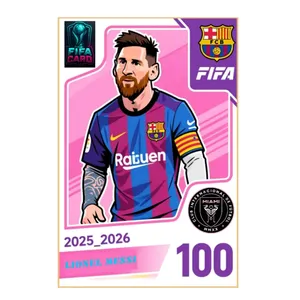 اسباب بازی زینتی مدل کارت فوتبال لیونل مسی کد 11