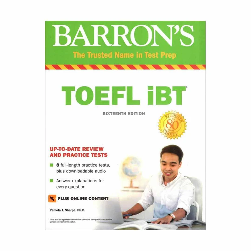 کتاب Barrons Toefl IBT اثر Pamela J. SHARPE and Ph.D انتشارات Barrons