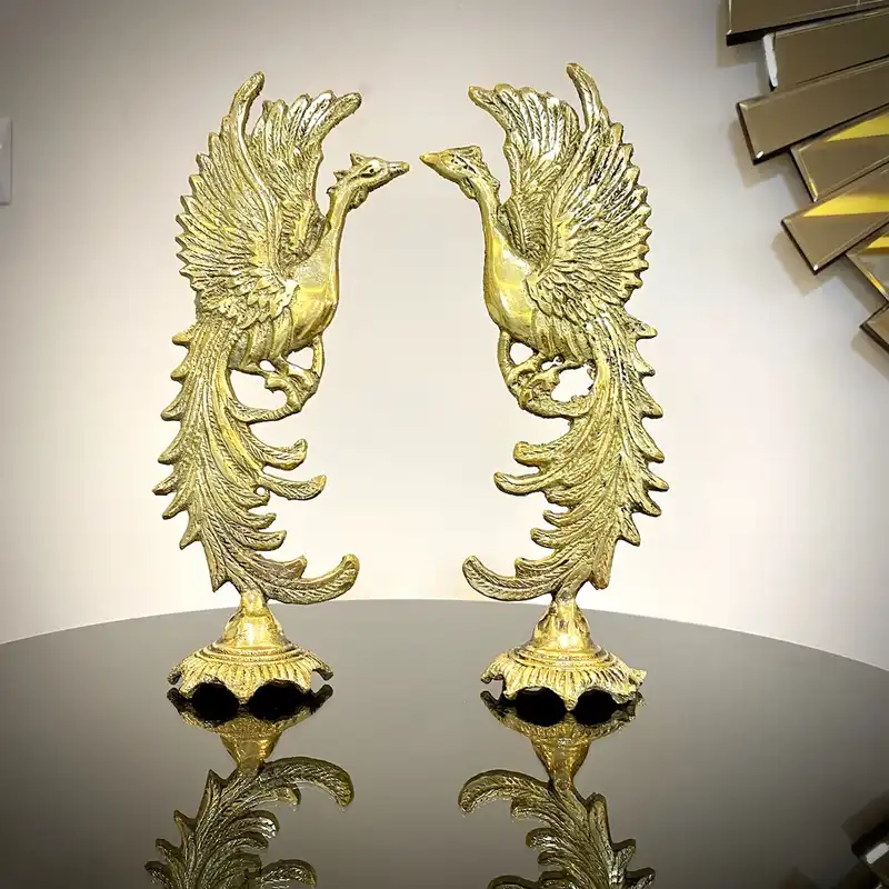 مجسمه برنجی مدل Simorgh829 مجموعه 2 عددی