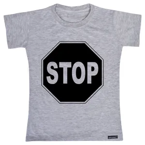 تی شرت آستین کوتاه پسرانه 27 مدل Stop کد MH772