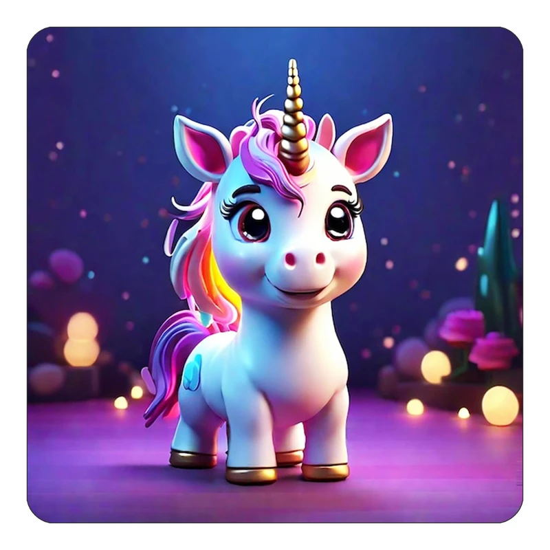 مگنت کاکتی طرح اسب تک شاخ و یونیکورن مدل mp30822