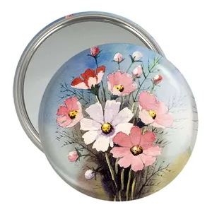 آینه جیبی خندالو مدل گل  کد 5454