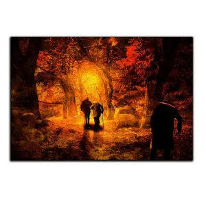 تابلو شاسی بکلیت طرح جنگل پاییزی مدل SH-S5153