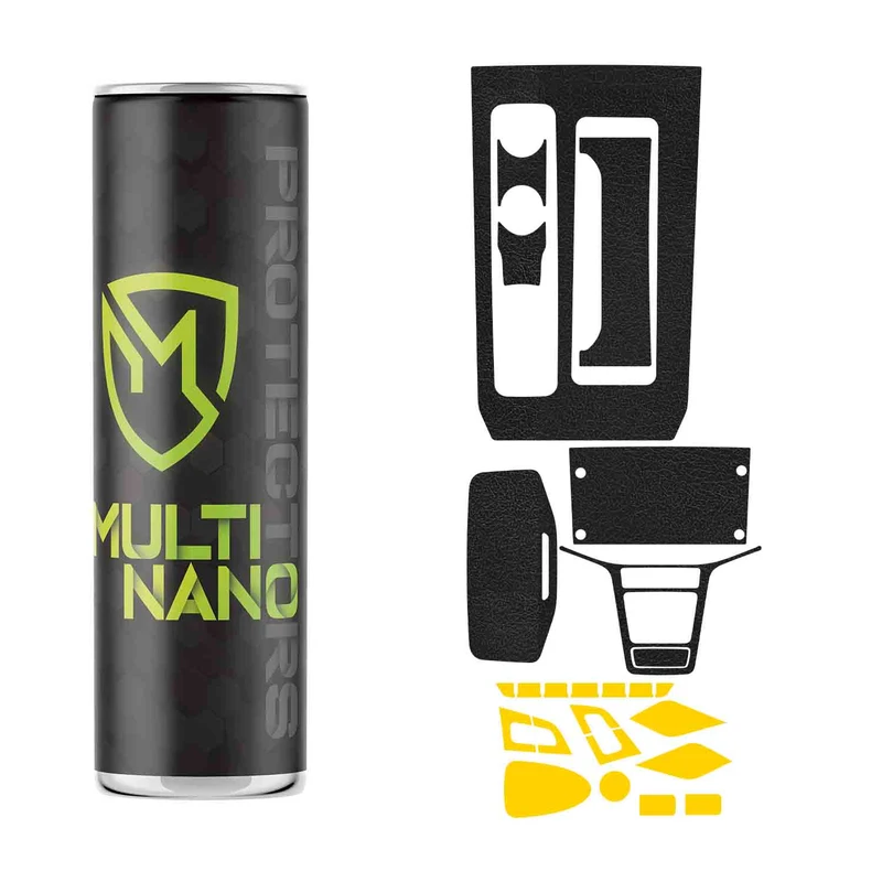 برچسب محافظ کنسول خودرو مولتی نانو طرح چرم مدل X-F1L مناسب برای KMC J7 مجموعه 29 عددی