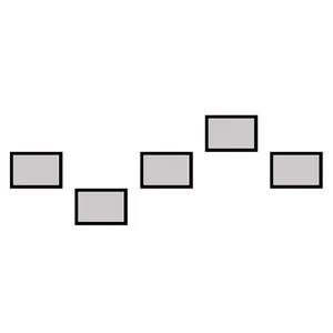 backlit photo frame model 215-35 set of 5 numbers