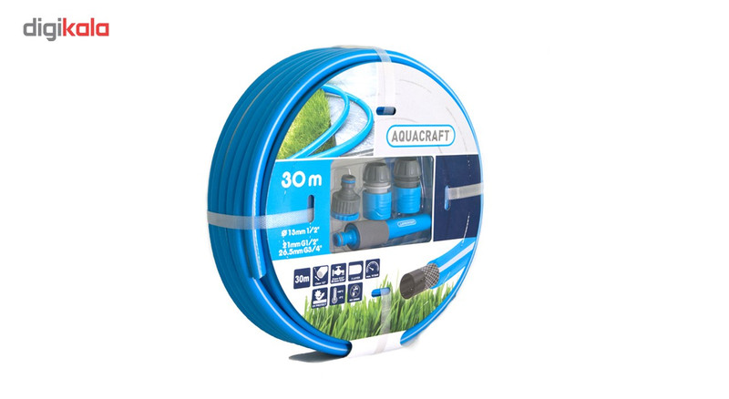 شلنگ 1/2 اینچ آکواکرفت مدل 850060 طرح 2 به همراه لوازم جانبی