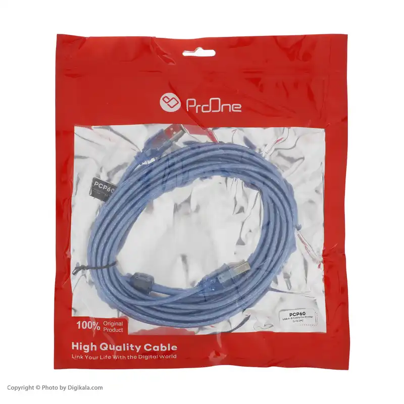 کابل USB پرینتر پرووان مدل PCP60 طول 5 متر