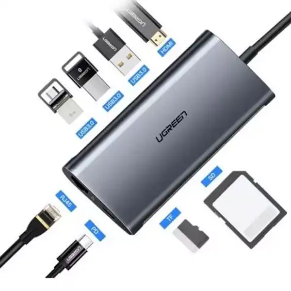 هاب 8 پورت USB-C یوگرین مدل CM121-50538