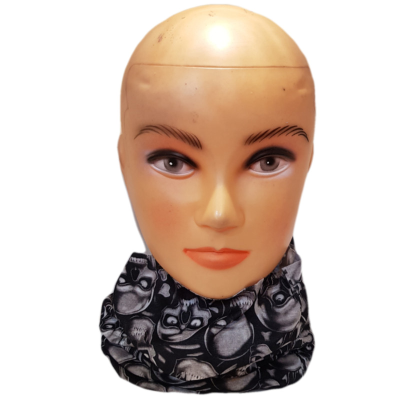 دستمال سر و گردن مدل اسکلت Rokh20