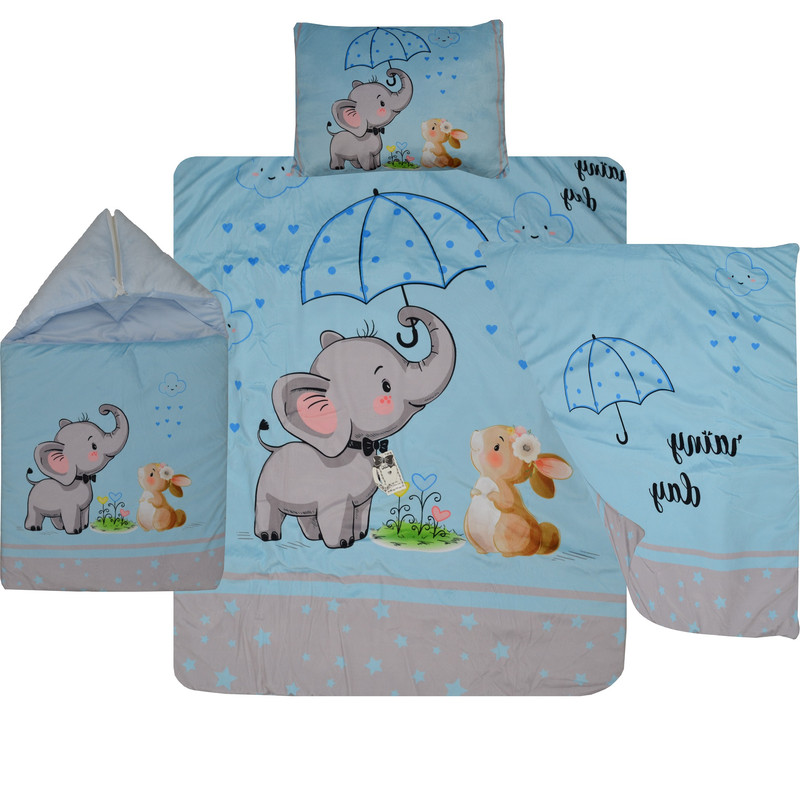 سرویس خواب نوزاد مدل bebek 06 مجموعه 4 عددی