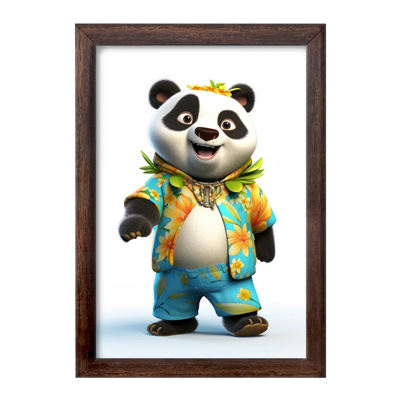 تابلو خندالو طرح پاندا کیوت کد F2568
