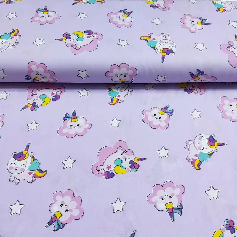 پارچه ملحفه مدل عروسکی یونیکورن کد 160