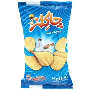 چیپس موجدار نمک چاکلز مقدار 125 گرم