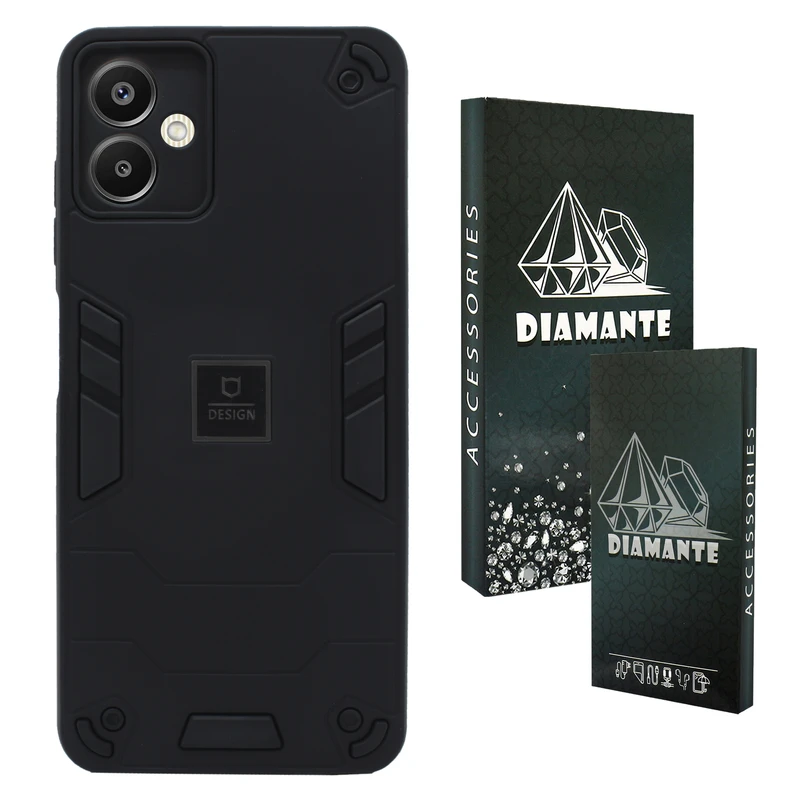 کاور دیامانته مدل Cyrus Bk مناسب برای گوشی موبایل سامسونگ Galaxy A06