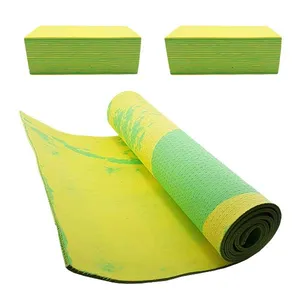 آجر یوگا کد 07 مجموعه 2 عددی به همراه زیرانداز یوگا