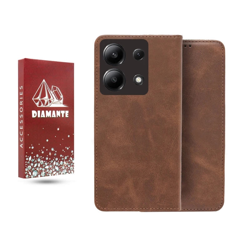 کیف کلاسوری دیامانته مدل قفل مگنتی مناسب برای گوشی موبایل شیائومی Redmi Note 14s