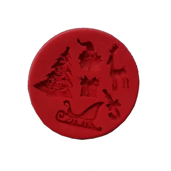 قالب فوندانت به گز مدل کریسمس