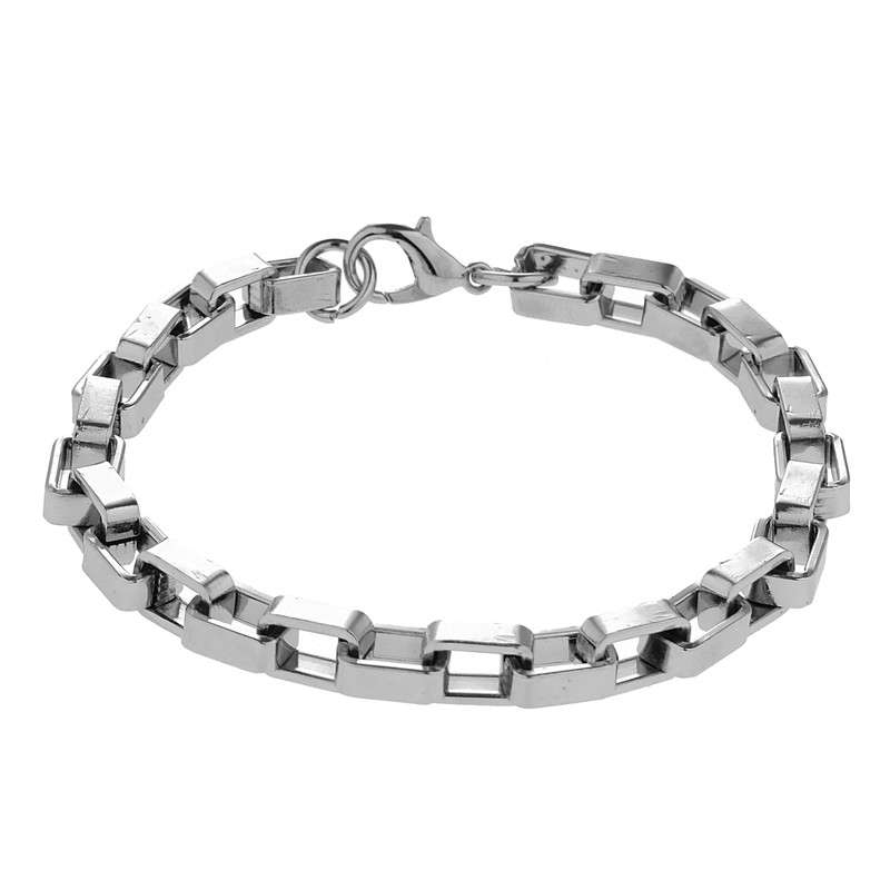 دستبند مردانه مدل آجری استیل دستبند مردانه مدل آجری استیل