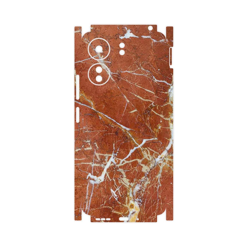 برچسب پوششی ماهوت مدل Red Marble-FullSkin مناسب برای گوشی موبایل شیائومی Redmi 13C