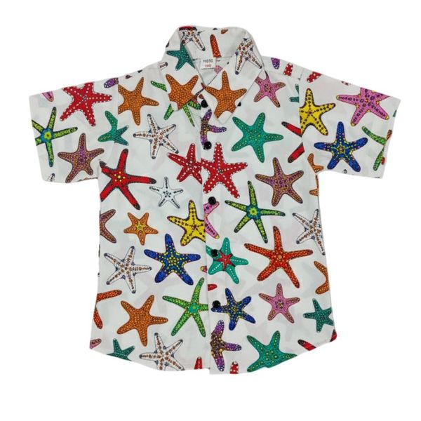 پیراهن آستین کوتاه پسرانه مدل STARFISH