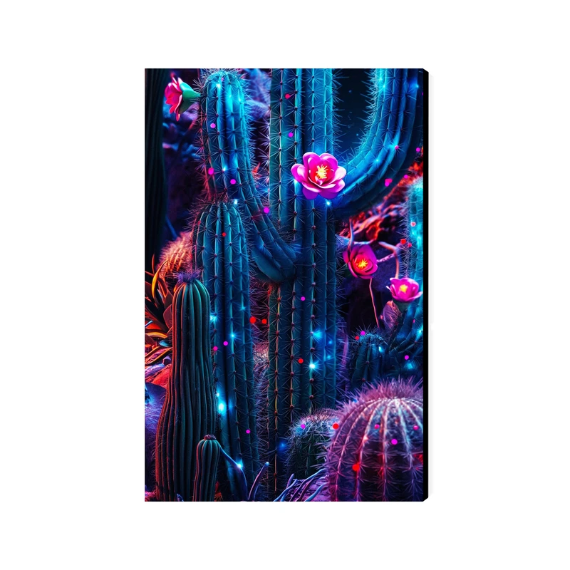 تابلو شاسی عرش مدل فانتزی کاکتوس نورانی کد As5074