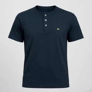 تی‌شرت آستین کوتاه مردانه مدل سه دکمه