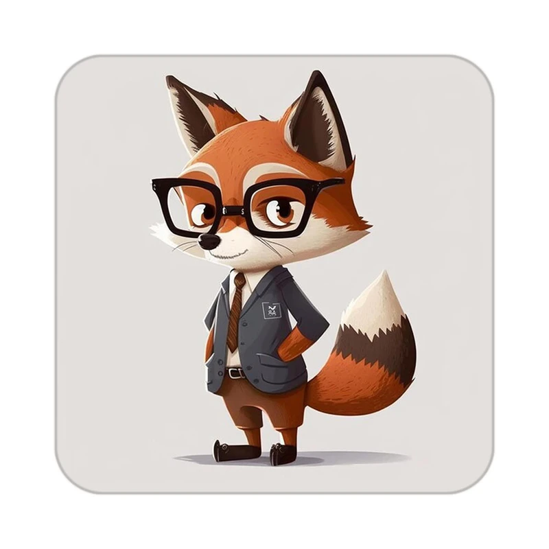 زیر لیوانی کاکتی طرح حیوانات کارتونی مدل mp27653