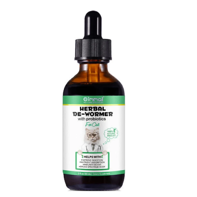 قطره مکمل ضد انگل گربه اویمال مدل 006 حجم 60 میلی‌لیتر