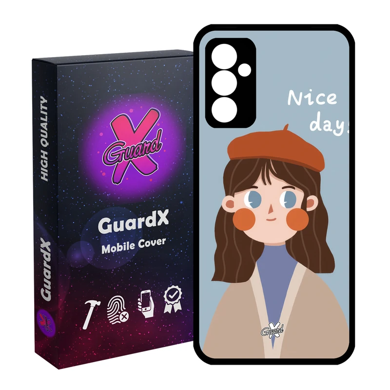 کاور گارد ایکس طرح دختر مدل Glass10628 مناسب برای گوشی موبایل سامسونگ Galaxy S23 FE