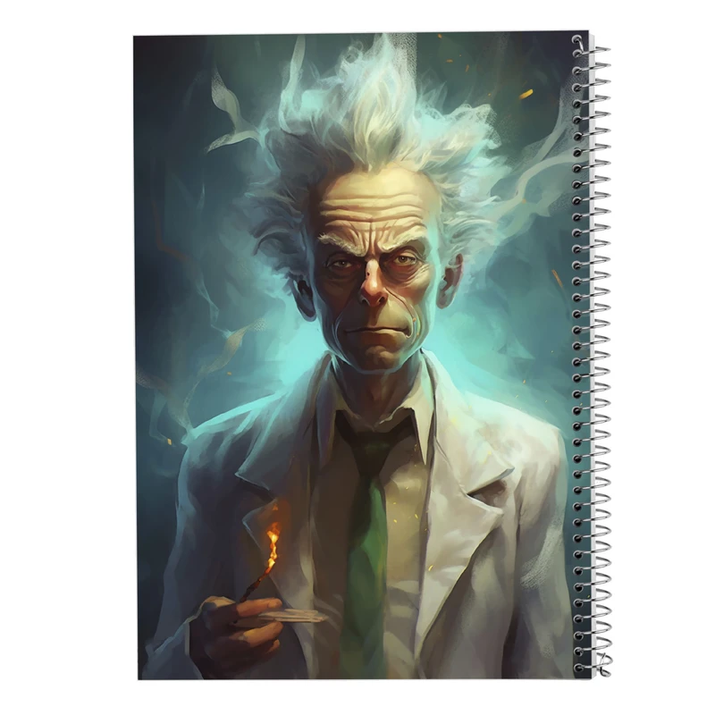 دفتر شطرنجی 50 برگ مدوپد مدل ریک اند مورتی rick&morty کد DF10890