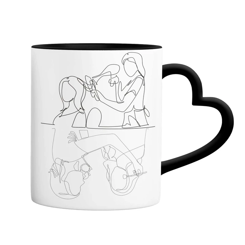 ماگ مدل آرایشگر خانم کد 9354