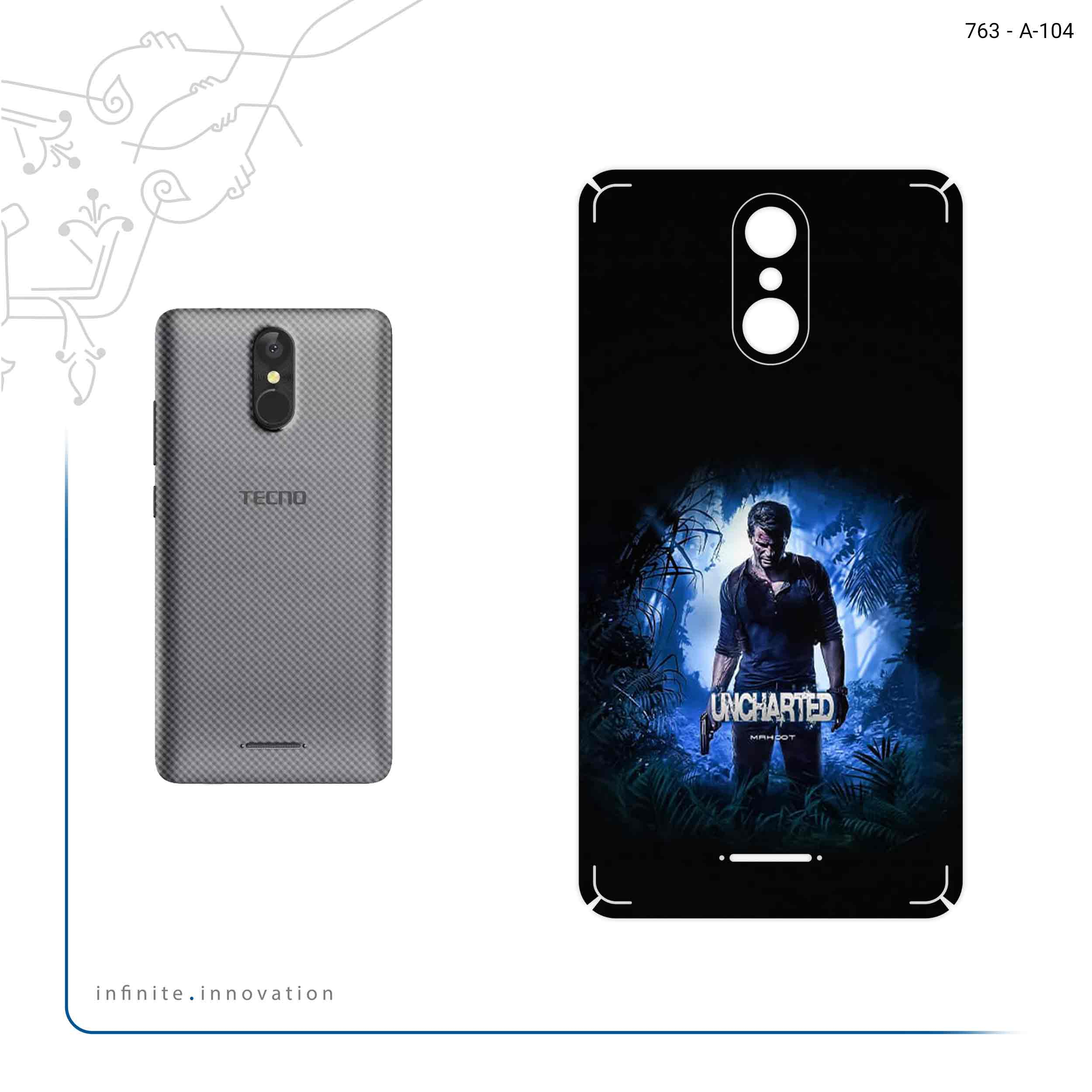 برچسب پوششی ماهوت مدل Uncharted Game Series مناسب برای گوشی موبایل تکنو WX3F LTE
