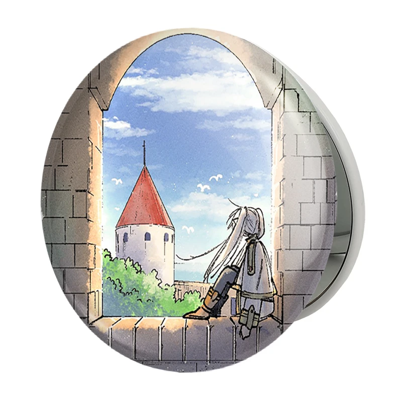 آینه جیبی خندالو طرح انیمه فریرن (Frieren) مدل تاشو کد 33941