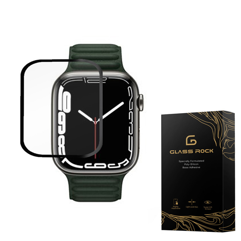  محافظ صفحه نمایش گلس راک مدل PMR مناسب برای اپل واچ Watch Series 7 / A2475 / A2476 / A2477 41mm