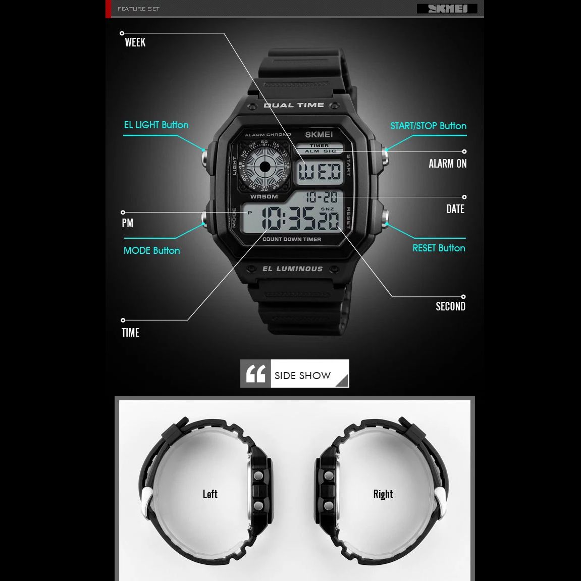 ساعت مچی دیجیتال مردانه اسکمی مدل 1299rd -  - 6