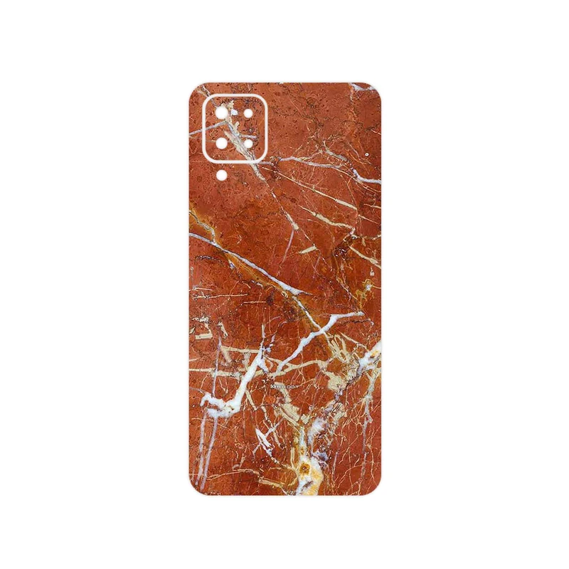برچسب پوششی ماهوت مدل Red Marble مناسب برای گوشی موبایل سامسونگ Galaxy F12