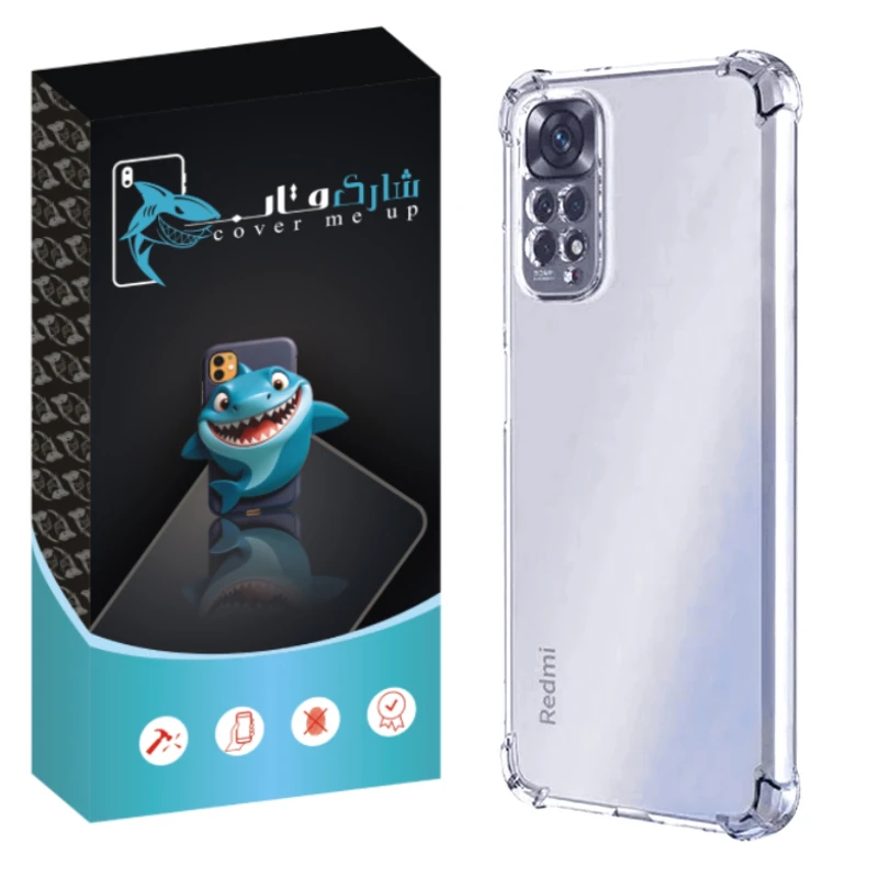 کاور شارک قاب مدل Crystal مناسب برای گوشی موبایل شیائومی Redmi Note 11 4G / Note 11s
