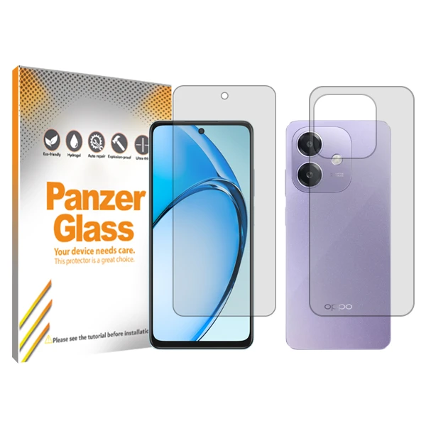 محافظ صفحه نمایش شفاف پنزر گلس مدل Resistant‌ مناسب برای گوشی موبایل اوپو  A3x به همراه محافظ پشت گوشی
