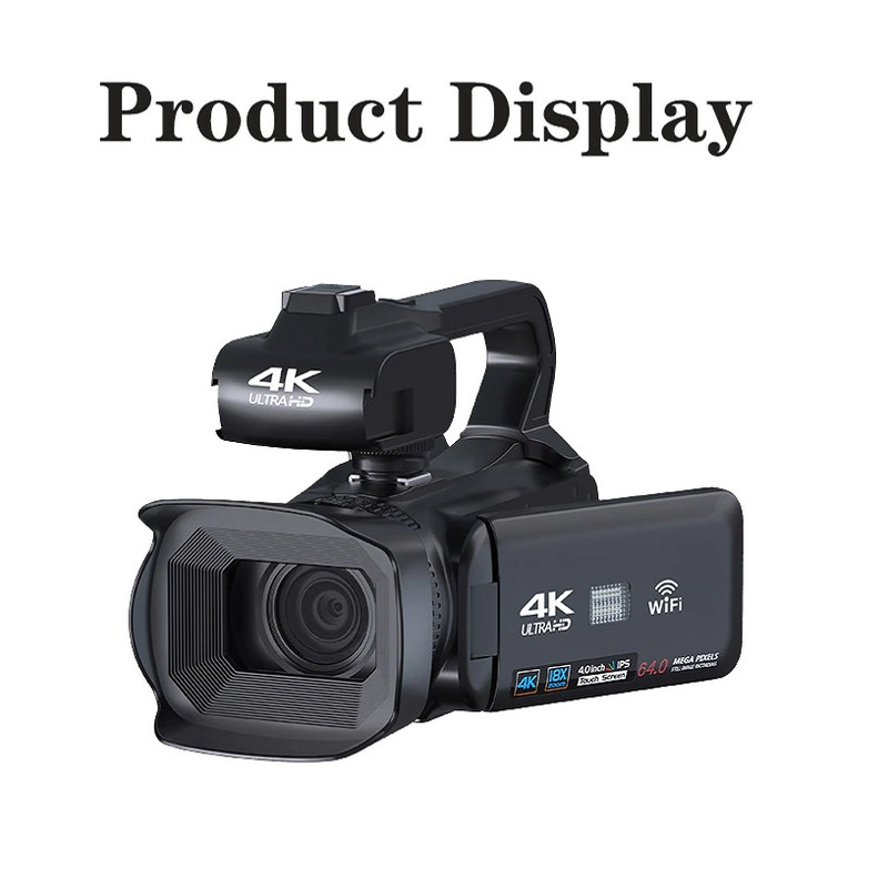 دوربین فیلم برداری مدل   4K Ultra HD 64MP Streaming 4.0 With 32G SD Card